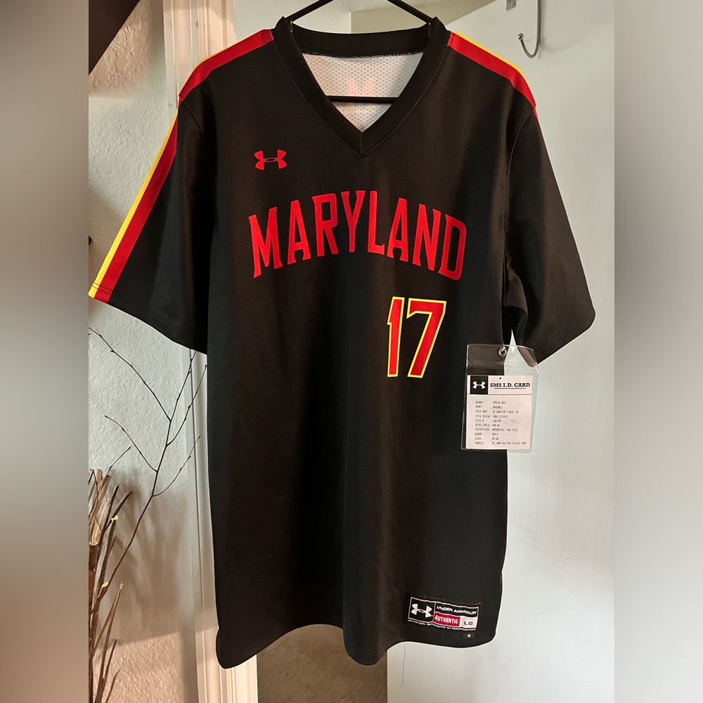 NWT!Under Armour Maryland Terrapins Baseball Jersey (L) Large